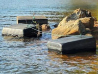 what to do with loose dock floats adrift on the lake